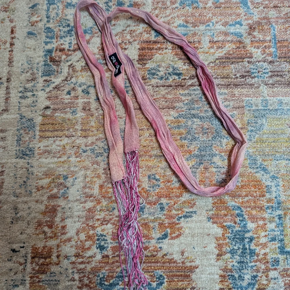 Limited Too Pink and Gold Tie Belt